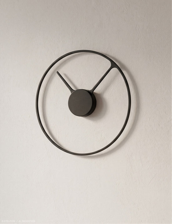 Stelton 851 Stelton Time Wall Clock Ø 30Cm Black 1 Lifestyle AI Modified