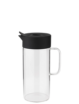 OL Z00054 PIP Jug With Lid Black Open